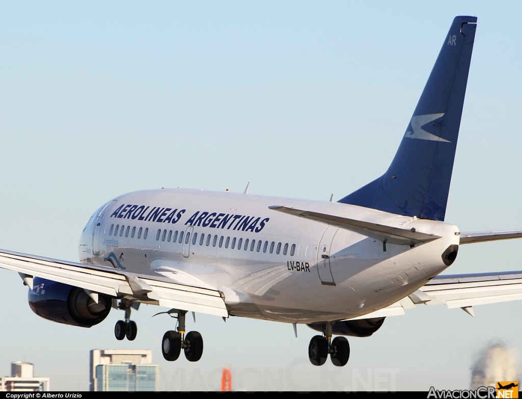 LV-BAR - Boeing 737-5H6 - Aerolineas Argentinas