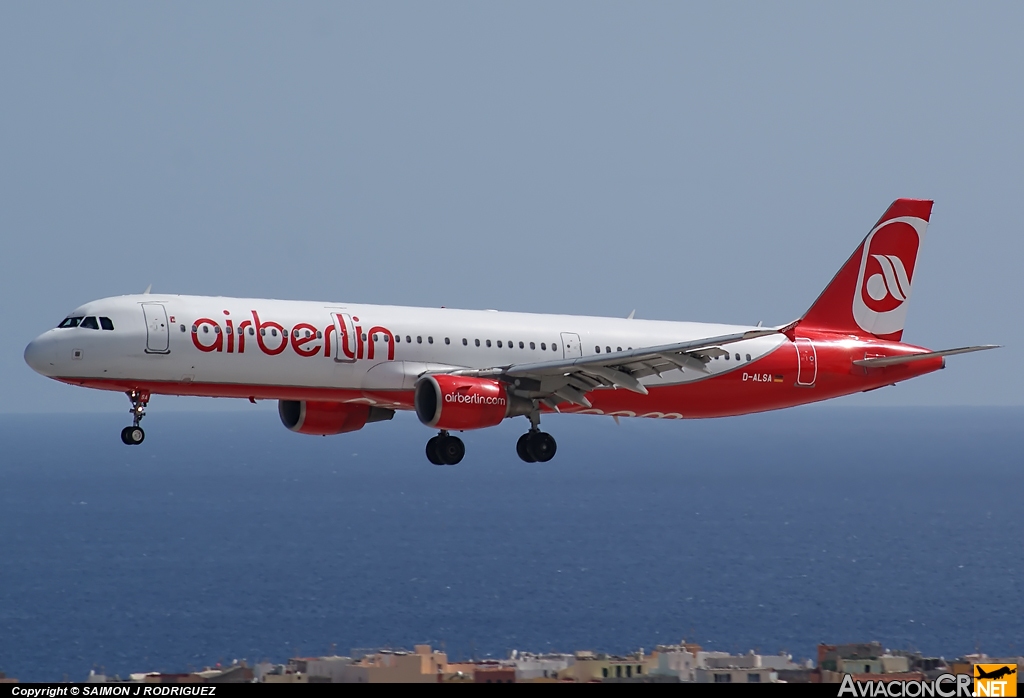 D-ALSA - Airbus A321-211 - Air Berlin