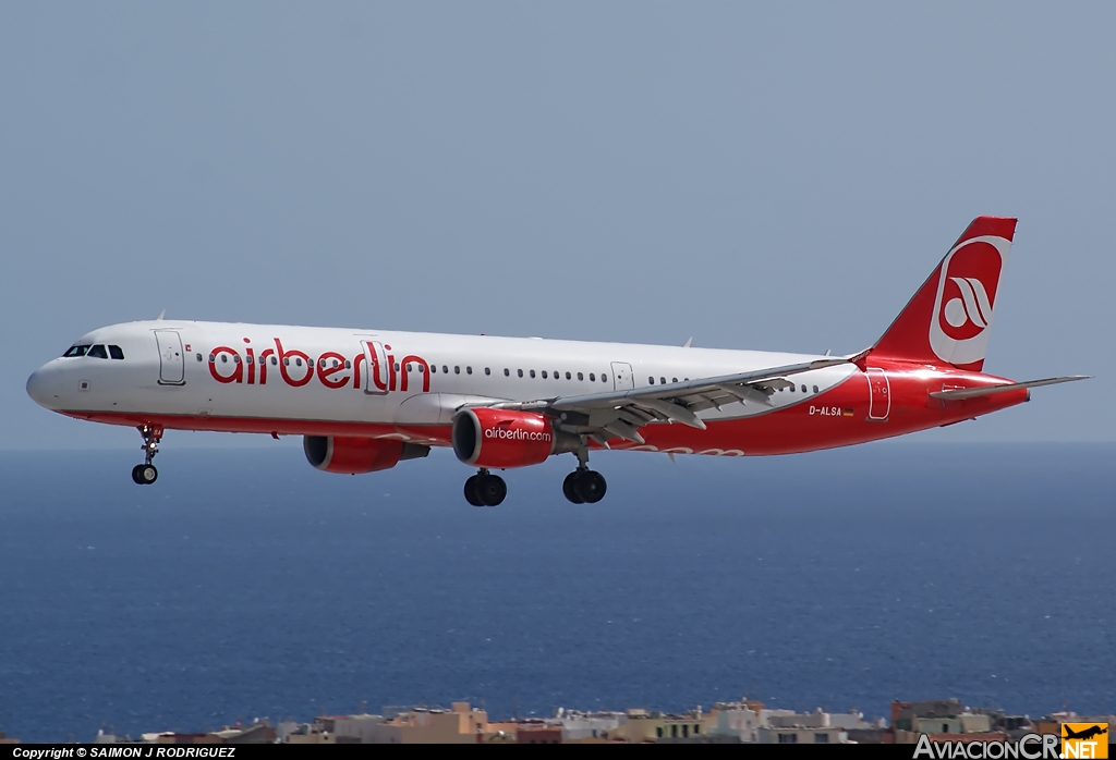 D-ALSA - Airbus A321-211 - Air Berlin