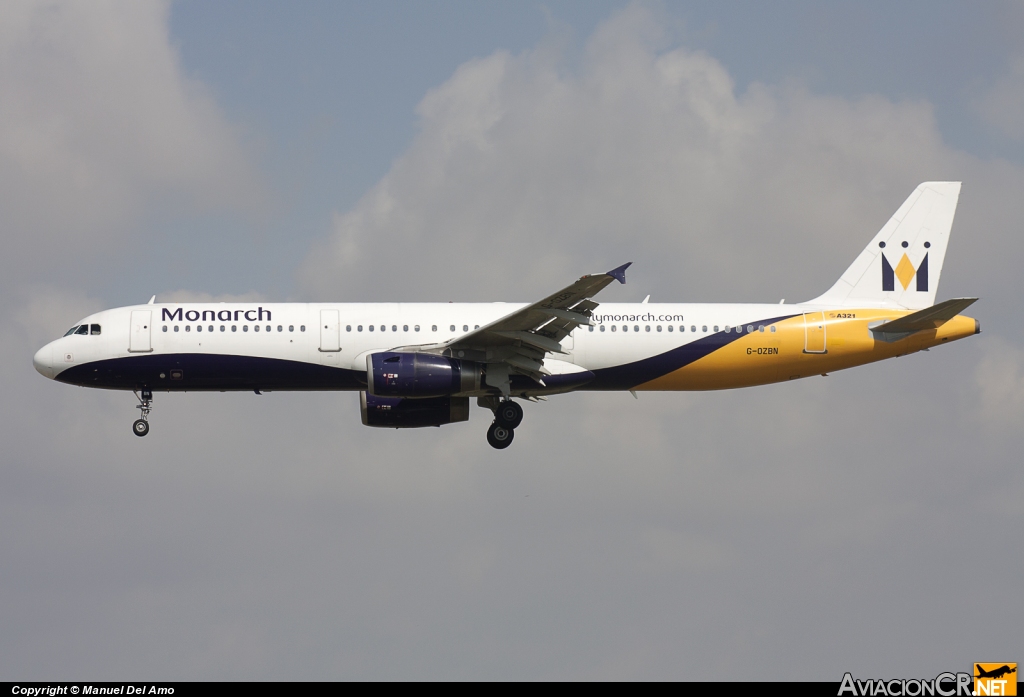 G-OZBN - Airbus A321-231 - Monarch Airlines