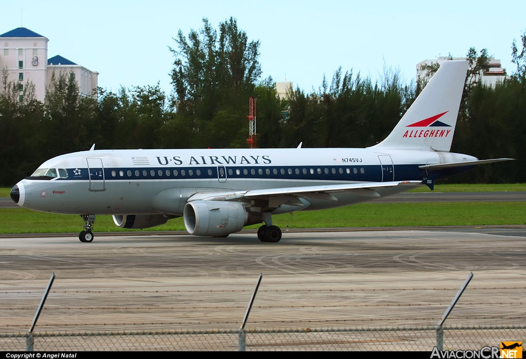 N745VJ - Airbus A319-112 - US Airways