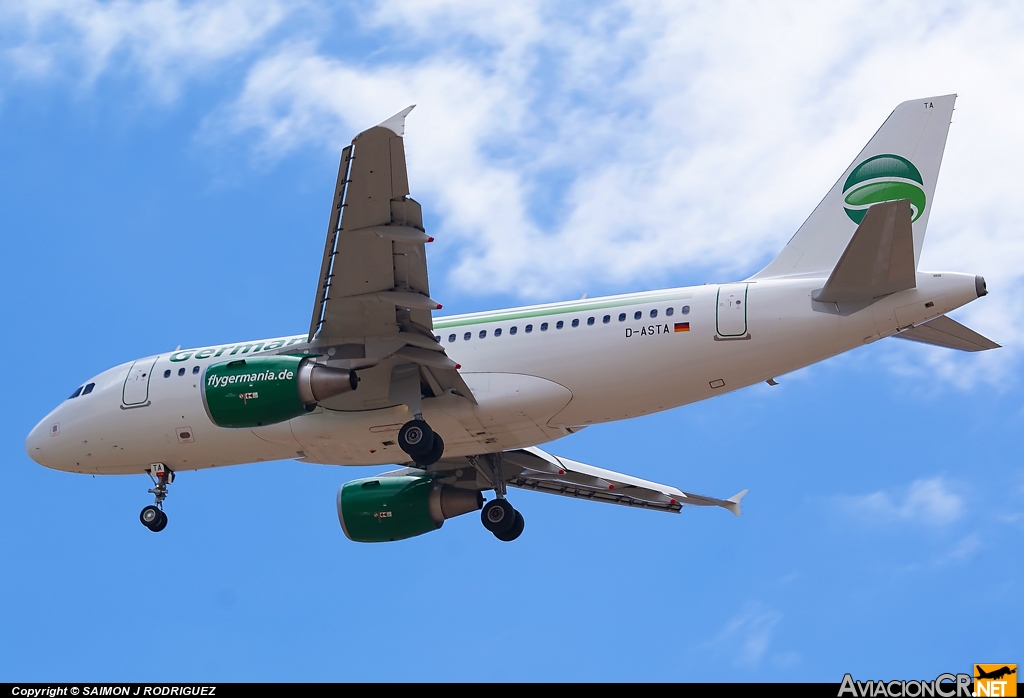 D-ASTA - Airbus A319-112 - Germania