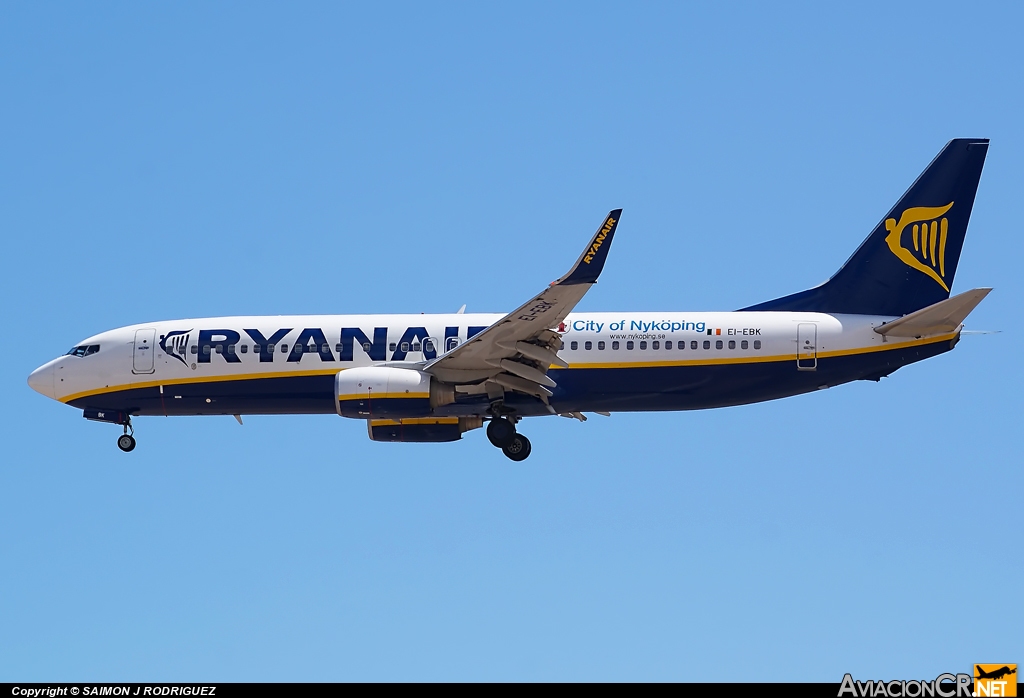 EI-EBK - Boeing 737-8AS - Ryanair