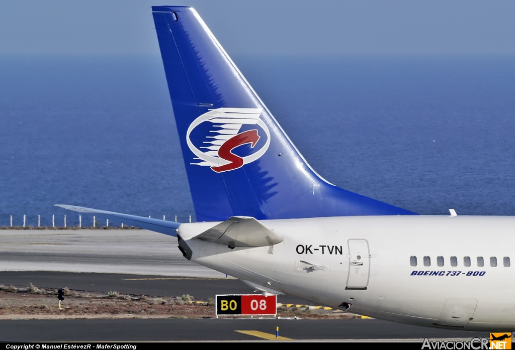 OK-TVN - Boeing 737-8BK - Travel Air