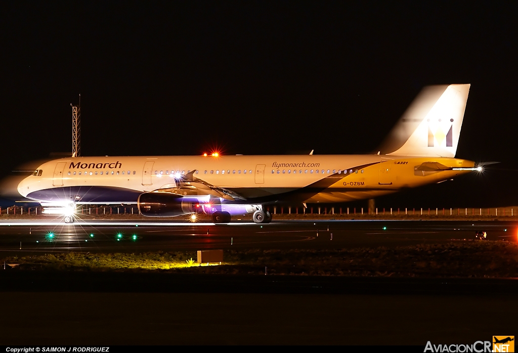 G-OZBM - Airbus A321-231 - Monarch Airlines
