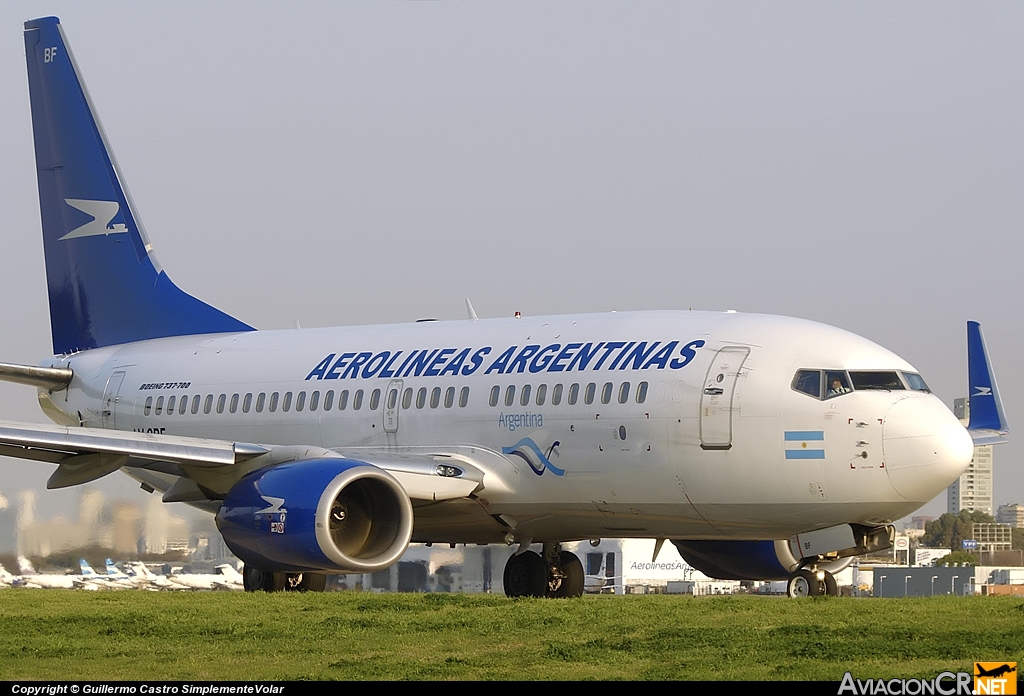 LV-CBF - Boeing 737-76N - Aerolineas Argentinas