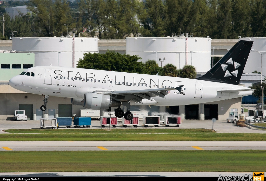 N703UW - Airbus A319-112 - US Airways