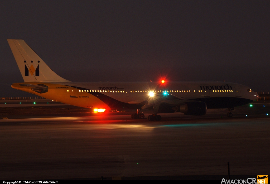 G-MONS - Airbus A300B4-605R - Monarch Airlines