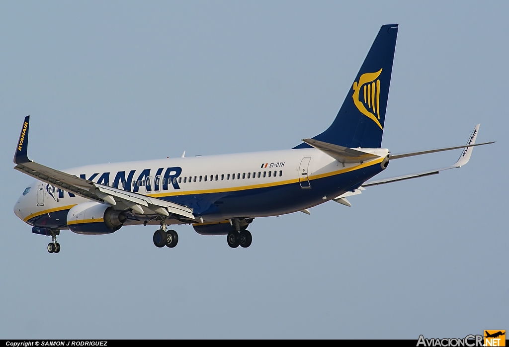 EI-DYH - Boeing 737-8AS - Ryanair