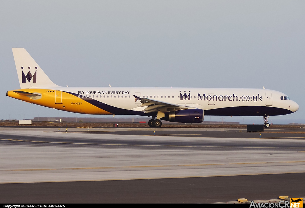 G-OZBT - Airbus A321-231 - Monarch Airlines