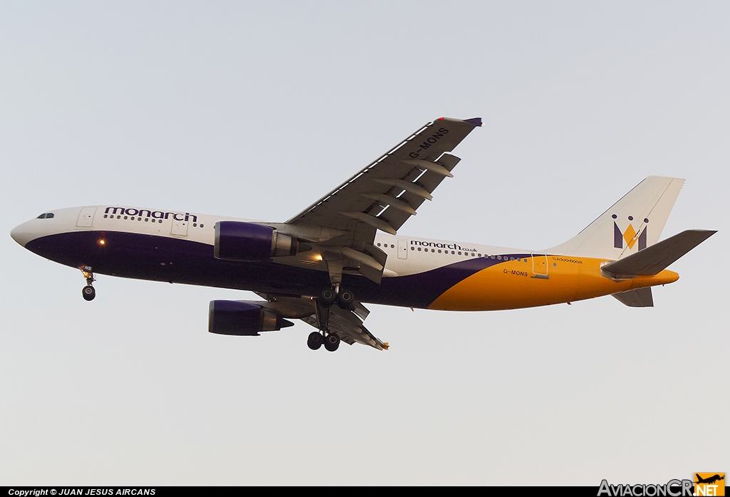 G-MONS - Airbus A300B4-605R - Monarch Airlines