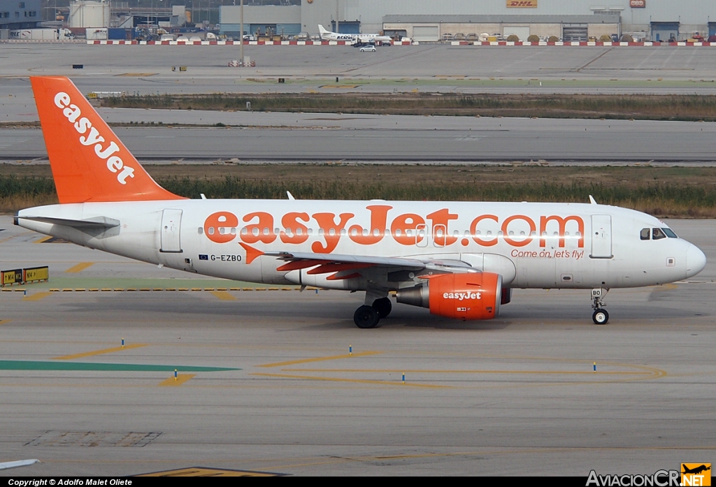 G-EZBO - Airbus A319-111 - EasyJet Airline