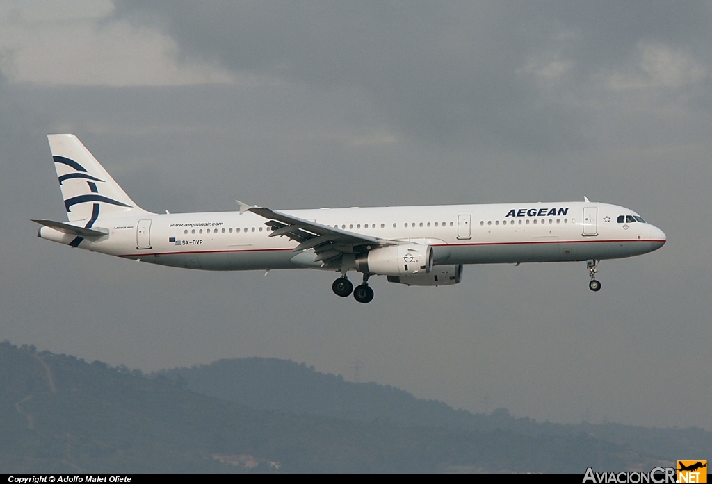 SX-DVP - Airbus A321-231 - Aegean Airlines