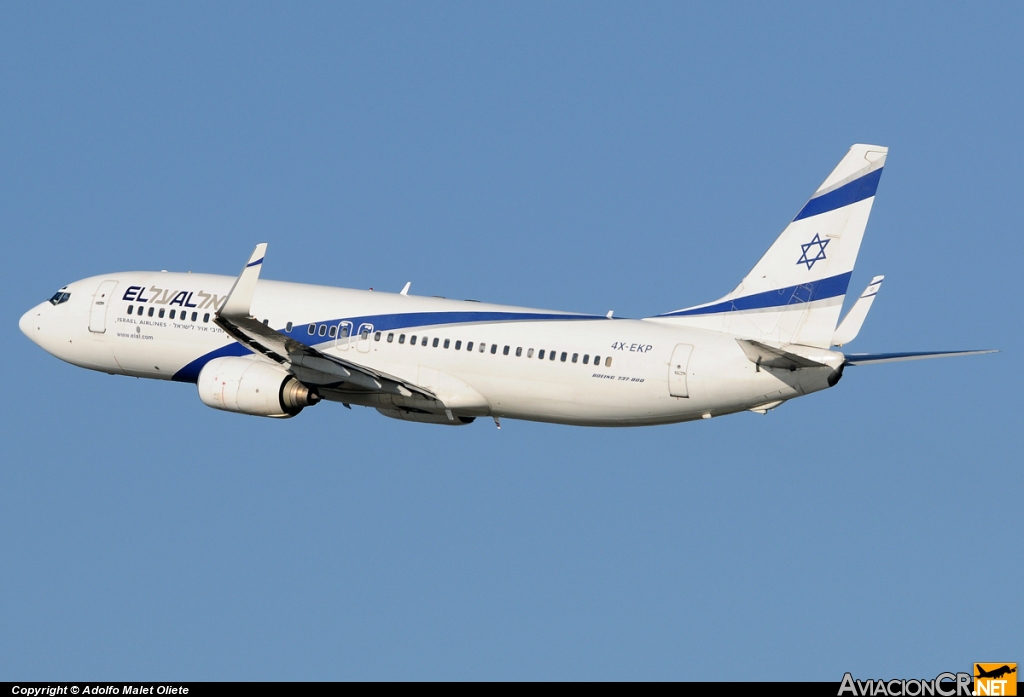 4X-EXP - Boeing 737-8Q8 - El Al Israel Airlines