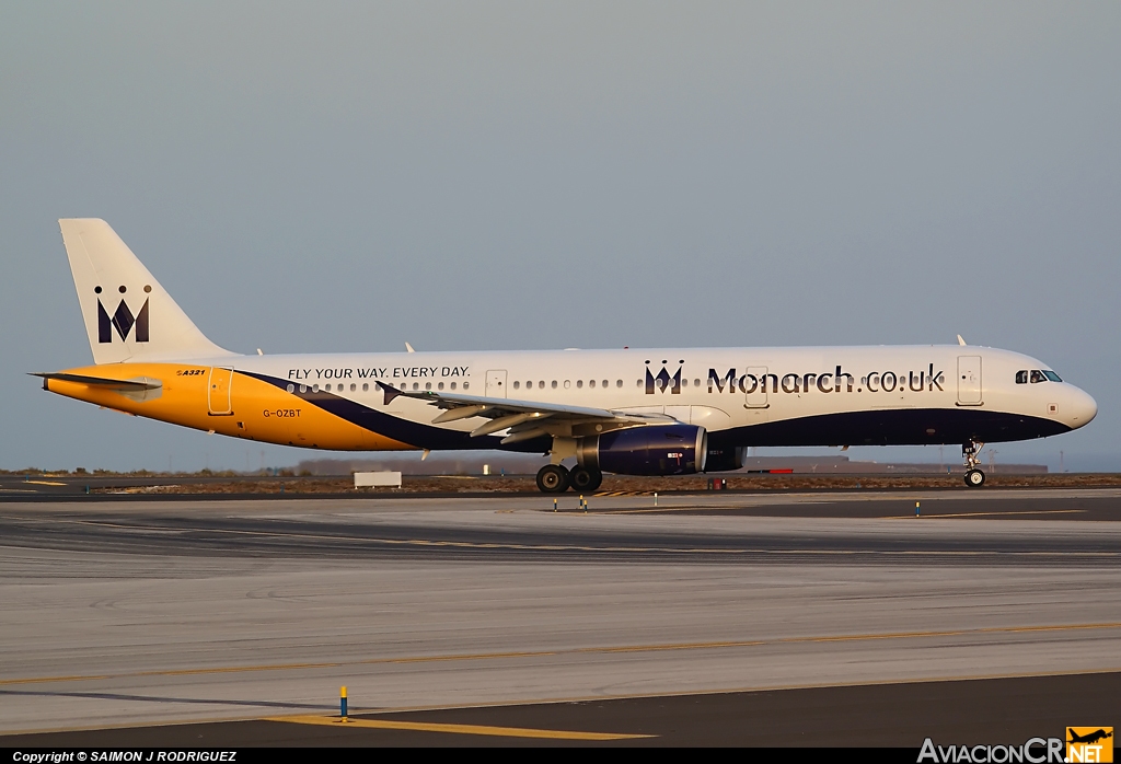 G-OZBT - Airbus A321-231 - Monarch Airlines