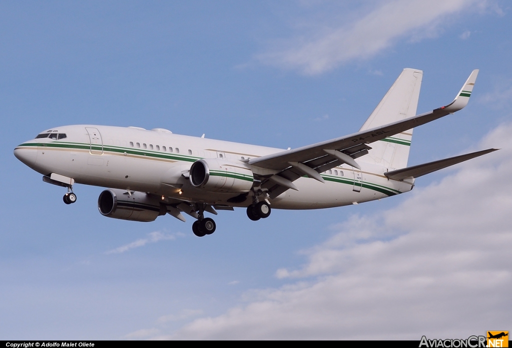 P4-ASL - Boeing 737-7BH BBJ - Privado