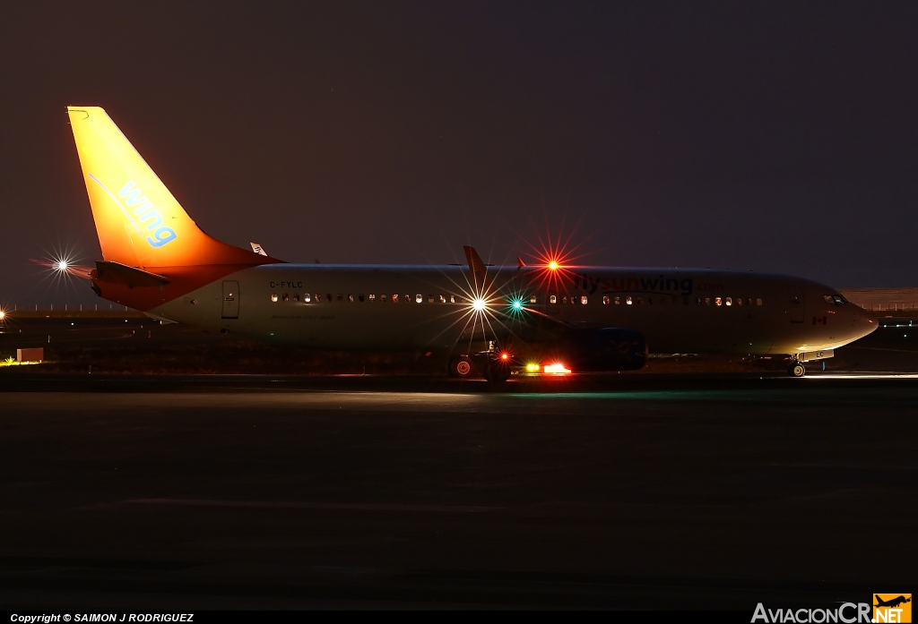 C-FYLC - Boeing 737-8BK - Sunwing Airlines