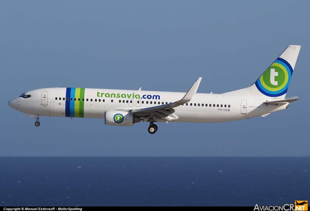 PH-HSW - Boeing 737-8K2 - Transavia Airlines