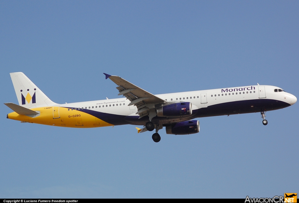 G-OZBG - Airbus A321-231 - Monarch Airlines