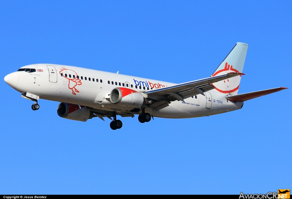 G-TOYH - Boeing 737-36N - Bmibaby