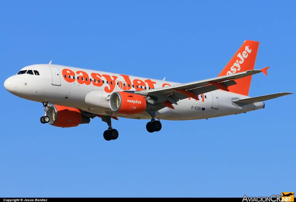G-EZGI - Airbus A319-111 - EasyJet Airline