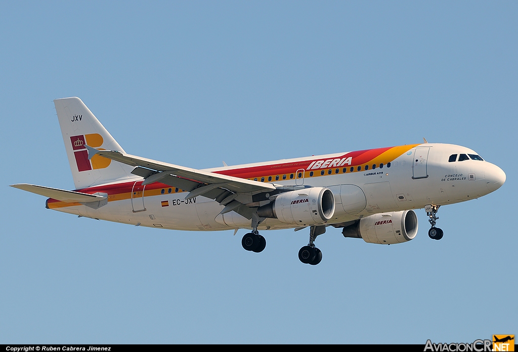 EC-JXV - Airbus A319-111 - Iberia