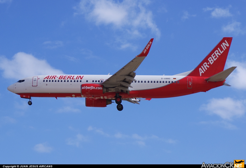 D-ABBD - Boeing 737-86J - Air Berlin
