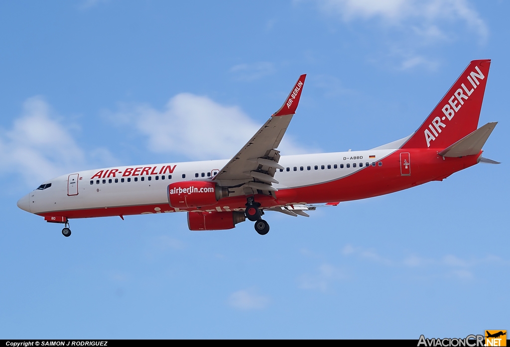 D-ABBD - Boeing 737-86J - Air Berlin