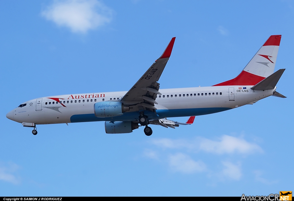 OE-LNS - Boeing 737-8Z9 - Austrian Airlines