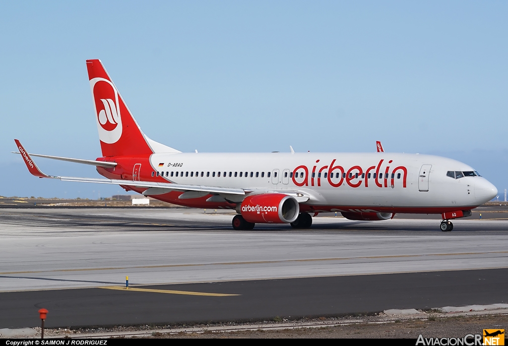 D-ABAQ - Boeing 737-86J - Air Berlin