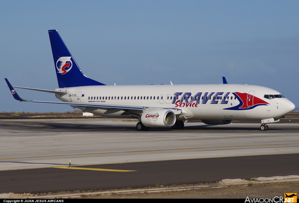 OM-TVR - Noeing 737-86N - Travel Service