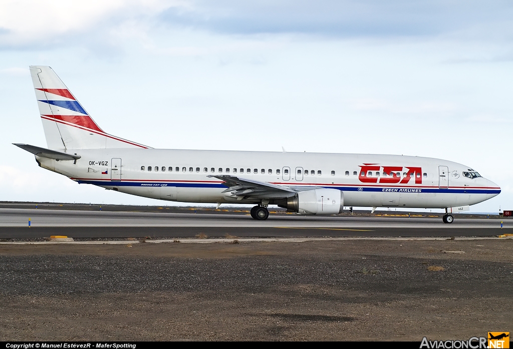 OK-VGZ - Boeing 737-4K5 - Czech Airlines