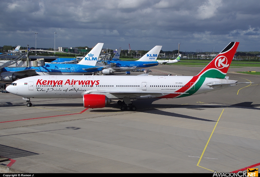 5Y-KQU - Boeing 777-2U8/ER - Kenya Airways