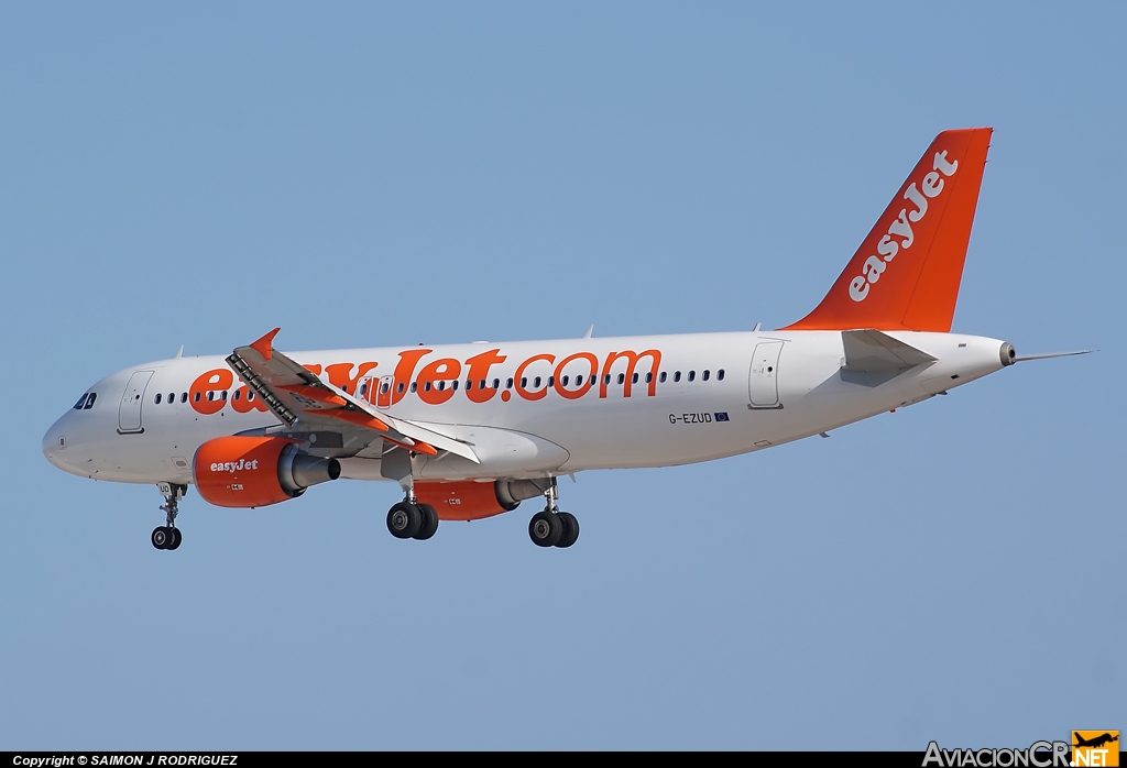 G-EZUD - Airbus A320-214 - EasyJet Airline