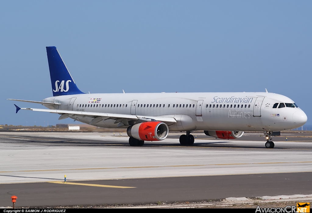 OY-KBE - Airbus A321-232 - Scandinavian Airlines - SAS