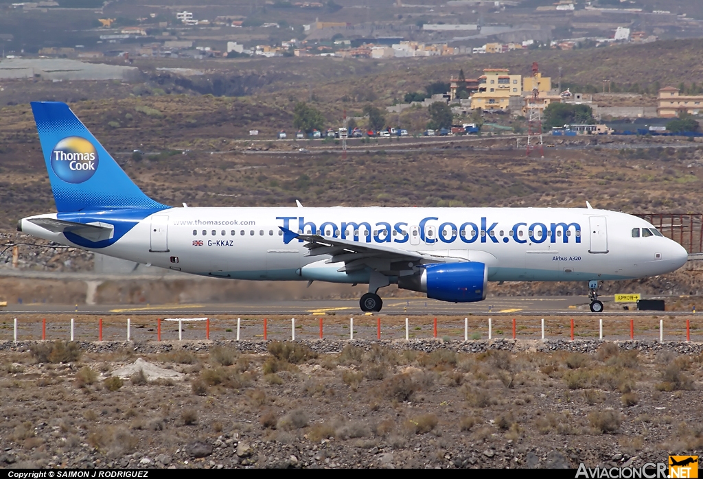 G-KKAZ - Airbus A320-214 - Thomas Cook Airlines