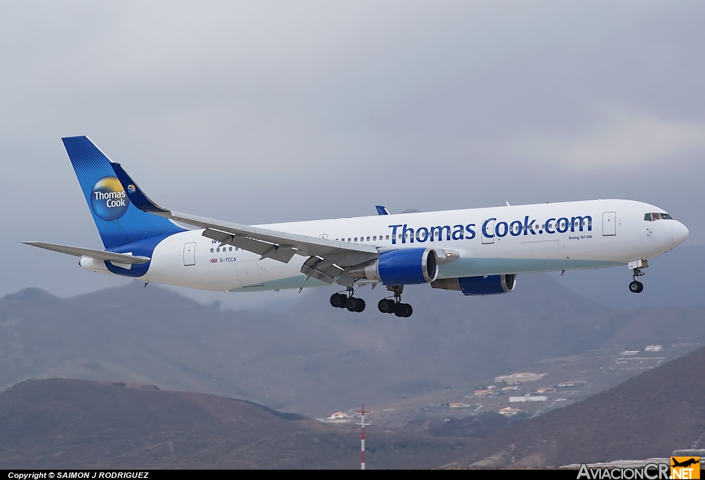 G-TCCA - Boeing 767-31K/ER - Thomas Cook Airlines