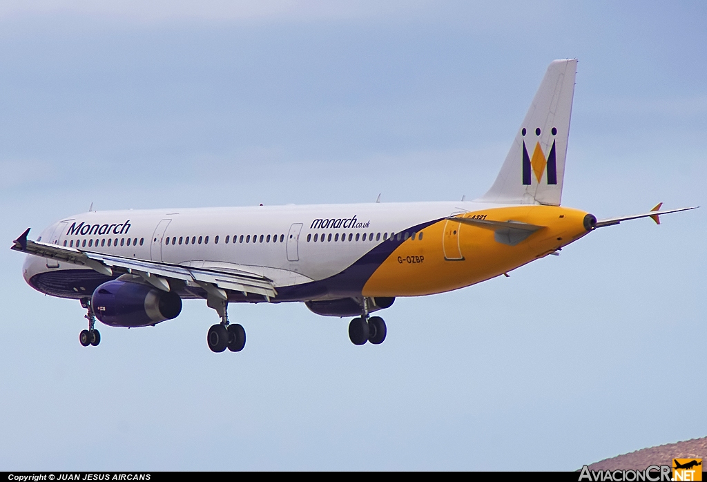 G-OZBP - Airbus A321-231 - Monarch Airlines