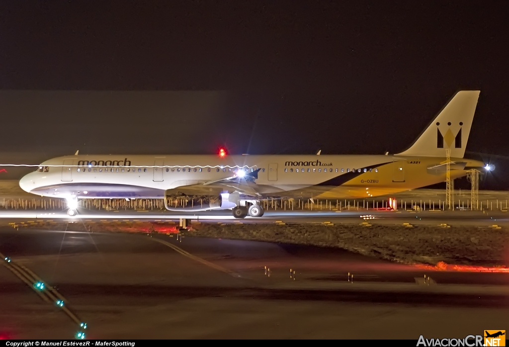 G-OZBU - Airbus A321-231 - Monarch Airlines