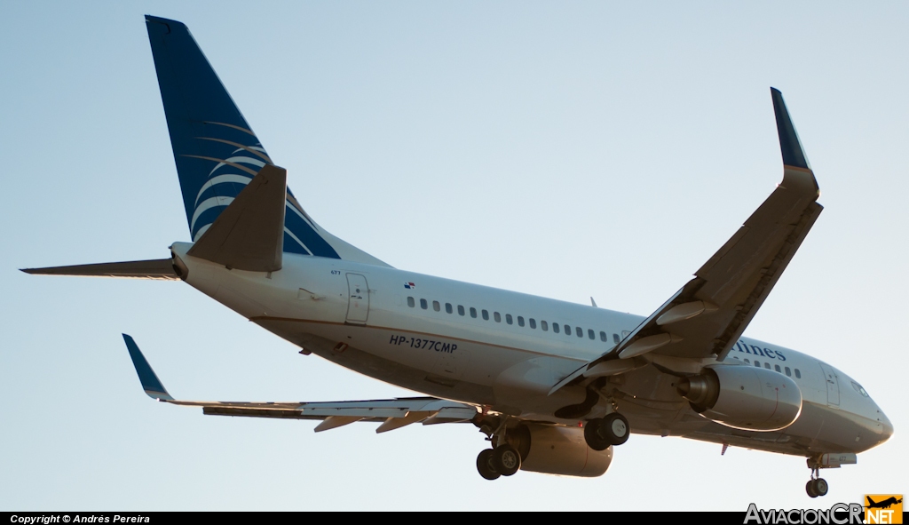 HP-1377CMP - Boeing 737-7V3 - Copa Airlines