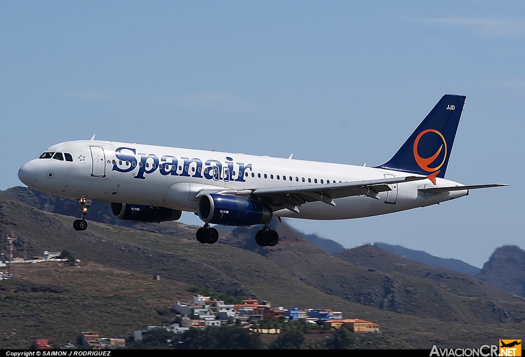 EC-JJD - Airbus A320-232 - Spanair