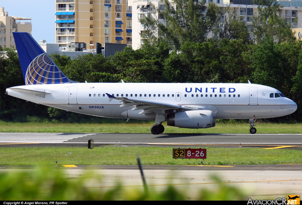 N830UA - Airbus A319-131 - United Airlines