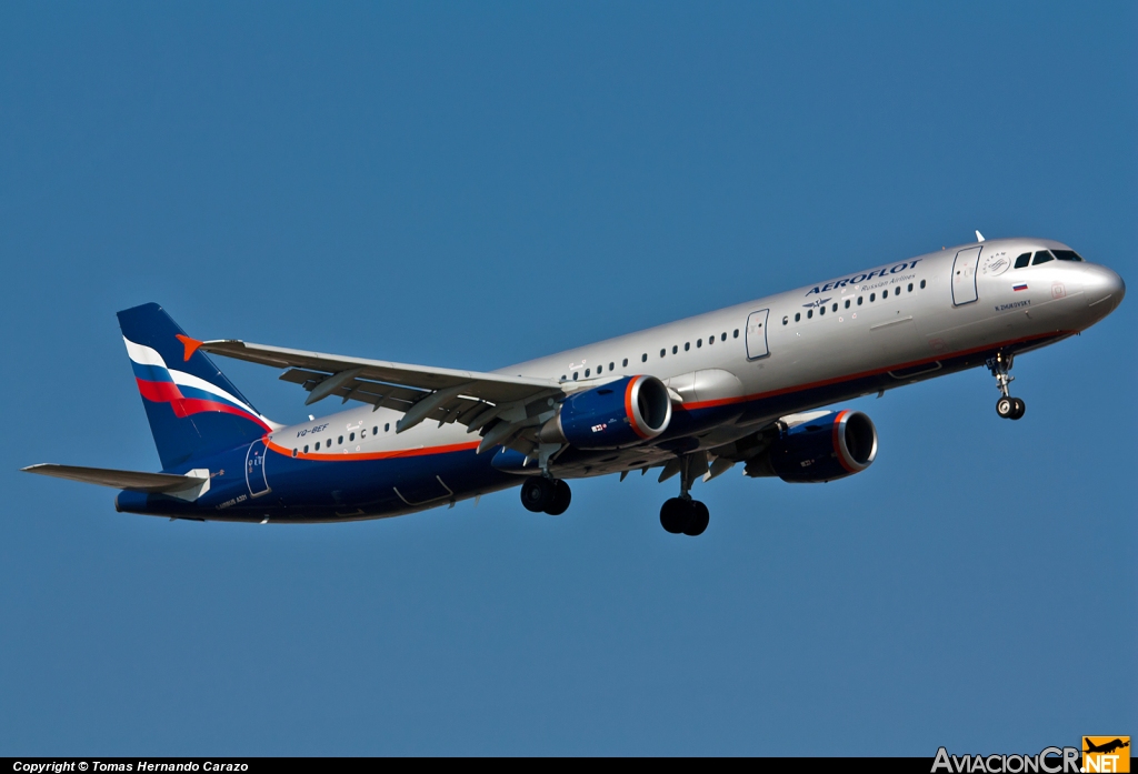 VQ-BEF - Airbus A321-211 - Aeroflot  - Russian Airlines
