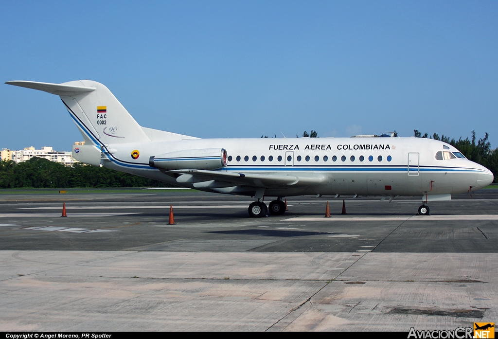FAC0002 - Fokker F-28-1000 Fellowship - Fuerza Aérea Colombiana