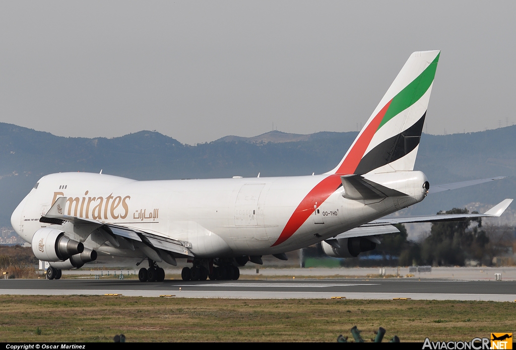 OO-THD - Boeing 747-4HAERF - Emirates SkyCargo (TNT Airways)