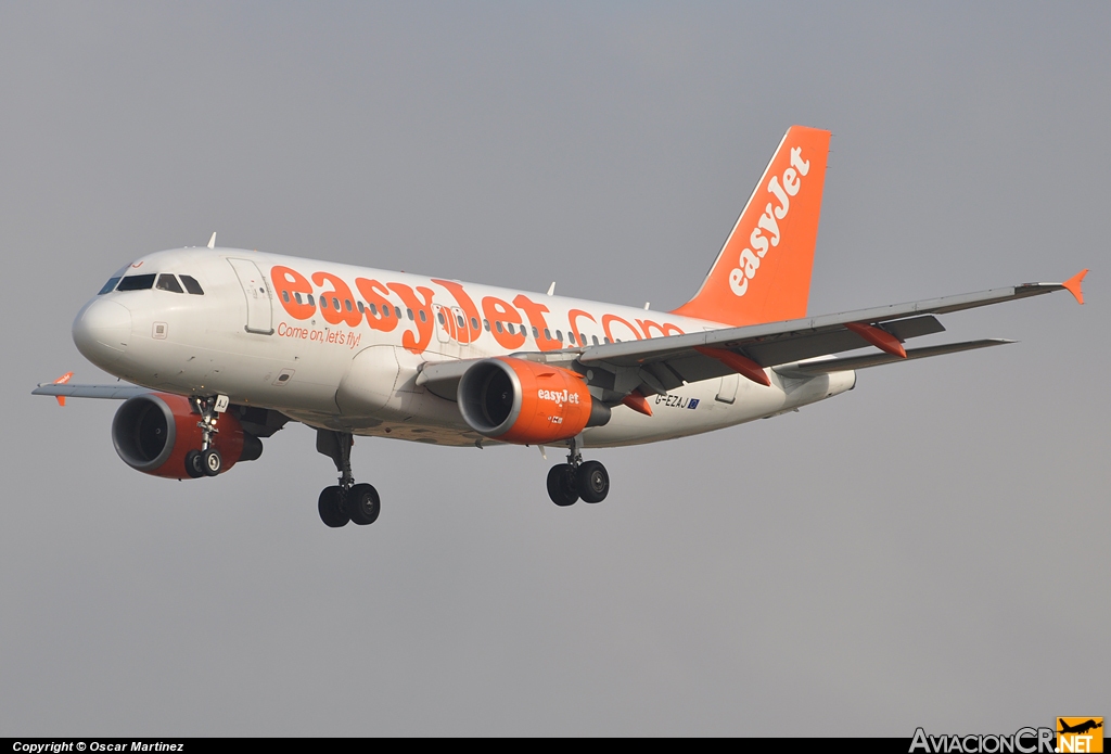 G-EZAJ - Airbus A319-111 - EasyJet Airlines