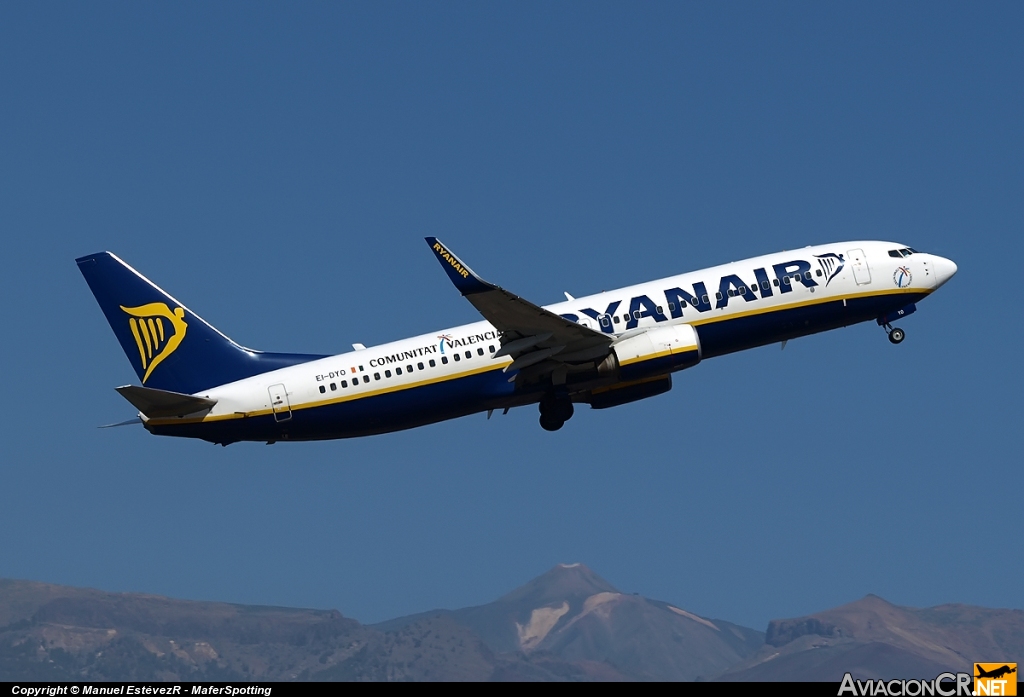 EI-DYO - Boeing 737-8AS - Ryanair