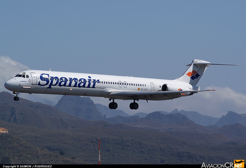 EC-GCV - McDonnell Douglas MD-82 - Spanair