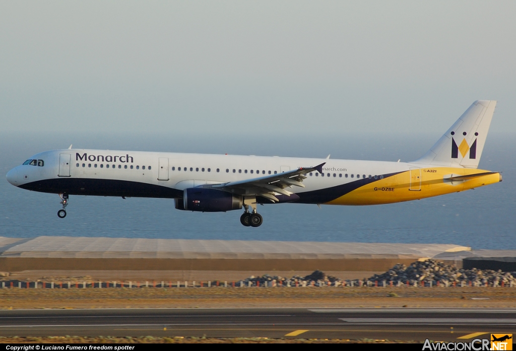 G-OZBE - Airbus A321-231 - Monarch Airlines