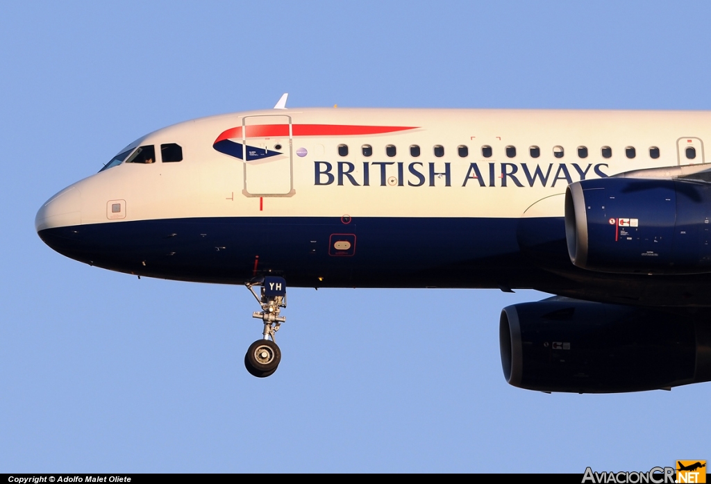 G-EUYH - Airbus A320-232 - British Airways